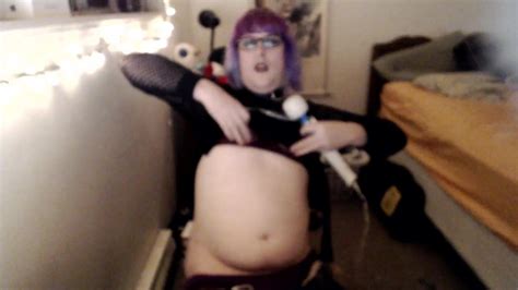 Purple Haired Goth Trans Girl Hitachi Session 12 02 15