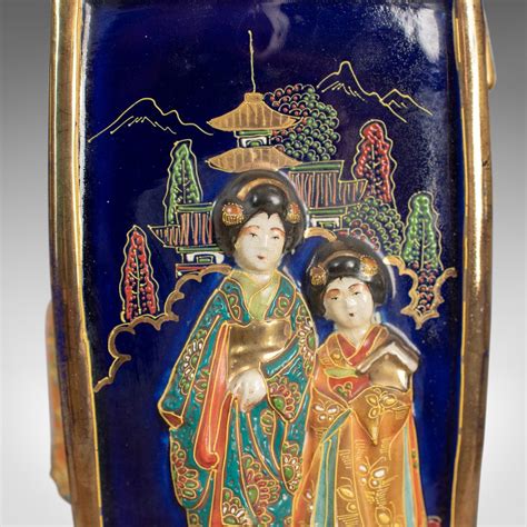 antiques atlas antique pair  japanese vases ceramic pots