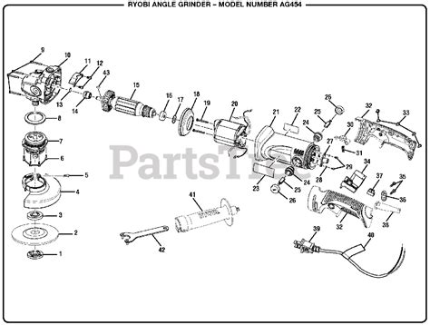 ryobi ag  ryobi angle grinder general assembly parts lookup  diagrams partstree
