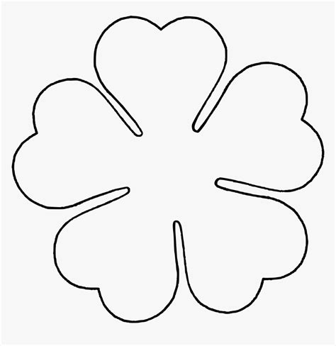 petal flower template  printable printable templates