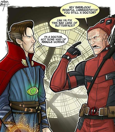 Deadpool And Doctor Strange Funny Marvel Memes Marvel
