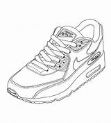 Air Nike Max Drawing Sneakers Draw Getdrawings Chicano Choose Board sketch template