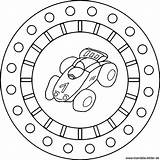 Mandala Coloring Car Race Transportation Von Kindergarten Comment First Autos Gemerkt Ar Google sketch template