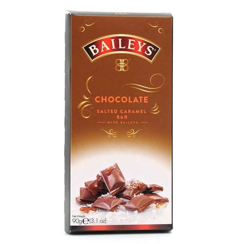 salted caramel chocolate truffle bar and baileys baileys