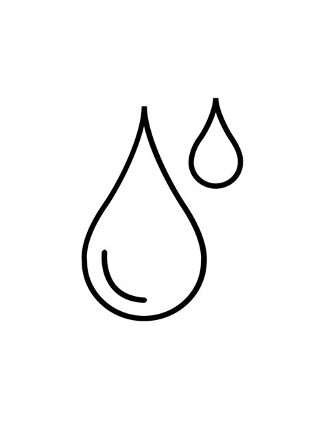 water drop coloring pages   print water drop coloring