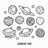 Planetas Planets Planeta Solar Mundos Conjunto Ficticios Getdrawings Contorno Pianeti Conhecido Fictícios sketch template