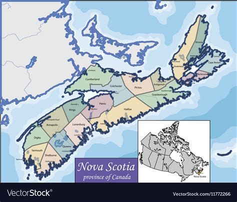Map Of Canada Nova Scotia Maps Of The World