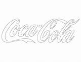 Cola Coloring Stencil Stencils Coke Logotipos Logotipo Colorare Designlooter sketch template