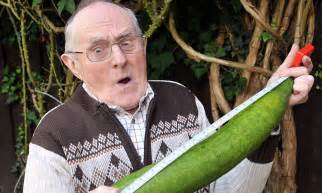 grandfather s shock after growing 21 inch cucumber daily mail online