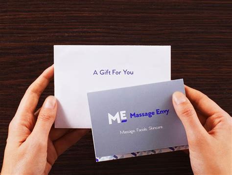 a massage envy t card says something more give them more ways to