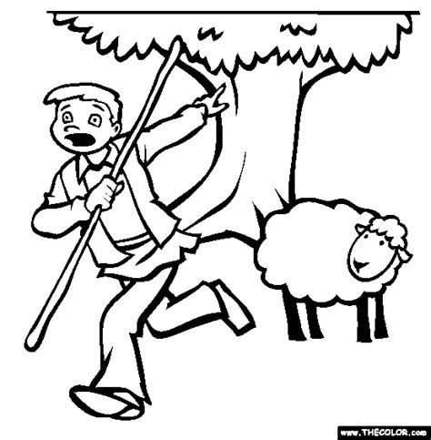 boy  cried wolf coloring pages coloring home