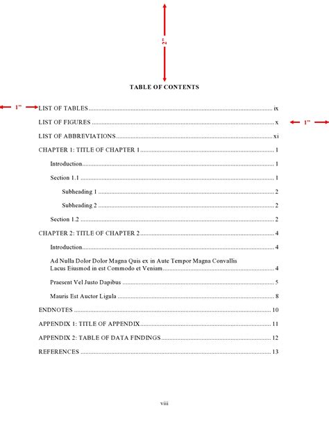 order  contents  dissertation   structure  dissertation