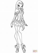 Coloring Crystal Winx Club Pages Drawings Drawing 14kb 1240 Printable sketch template