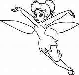 Tinkerbell Coloring Pages Outline Fly Drawing Drawings Wecoloringpage Paintingvalley Getdrawings sketch template
