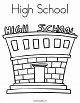 Coloring School High Usa Built California sketch template