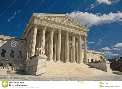 United States Supreme Court Washington Dc Stock Image