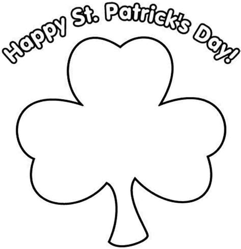 leaf clover coloring page coloring home