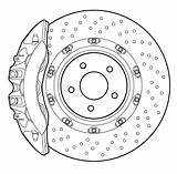 Drawing Disc Vector Automotive Line Brakes Performance High Rotors Slotted Detailed Brake Caliper Rotor Graphics Illustration Getdrawings Scott November Comments sketch template