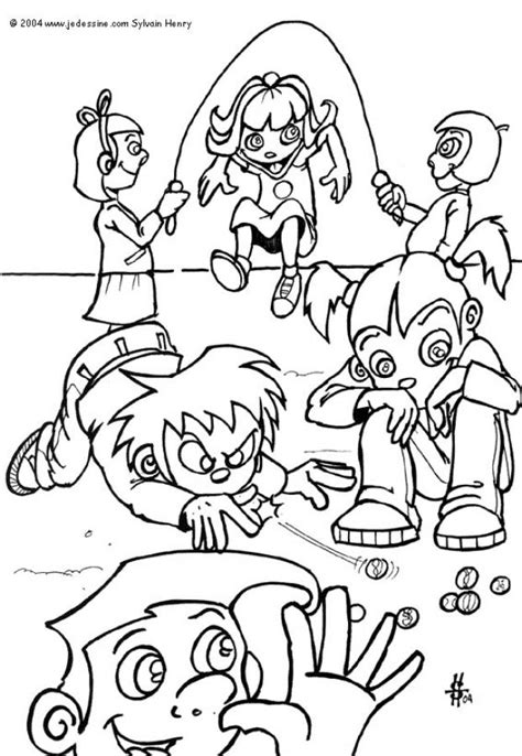 kids playing coloring pages hellokidscom