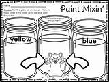 Mixing Color Mouse Paint Unit Kinder Subject sketch template