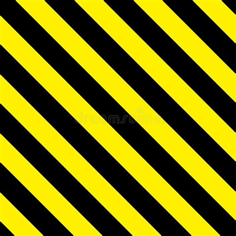 yellow black warning stripes diagonal seamless vector stock vector