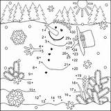 Dots Connect Coloring Snowman Christmas Winter Commercial Allowed Dot Use Pages Join Teacherspayteachers Worksheets Year Zahlen Malen Nach Printables Xmas sketch template