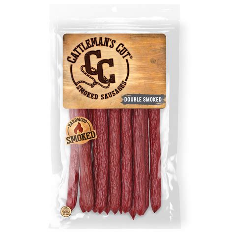 cattlemans cut double smoked stick smoked sausages  oz walmartcom