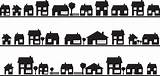 Silhouette Neighborhood Clipart Suburb Homes House Building Clip Vector Houses Stock Graphic Illustrated Illustrations Clipground Vectors Neighborhoods Royalty Silhouettes sketch template