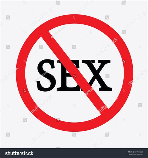 no sex prohibited sign not sex stock vector 347580203 shutterstock