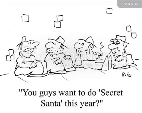 secret santas cartoons and comics funny pictures from cartoonstock