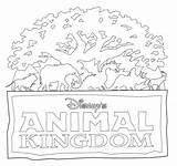 Disney Coloring Kingdom Animal Tree Life Pages Clipart Kids Walt Magic Drawing Book Printable Florida Epcot Activity Cliparts Parks Disboards sketch template