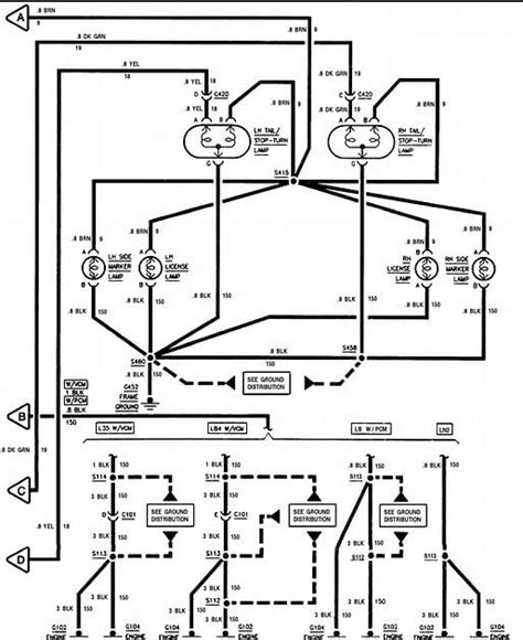 tail light wiring diagram  chevy truck wiring