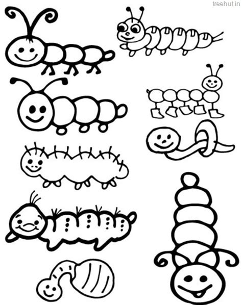 butterfly caterpillar coloring pages