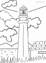 Leuchtturm Lighthouses Ausmalbild Cool2bkids sketch template