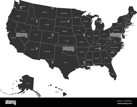 mapa de estados unidos con nombres para imprimir en pdf 2021 images