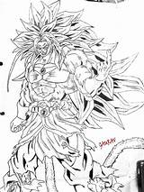 Broly Ssj Ssj4 Coloring Baby Super Pages Ssj5 Deviantart Drawings Anime sketch template