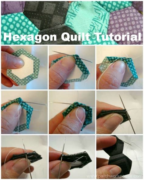 hexagon quilt tutorial patchwork posse