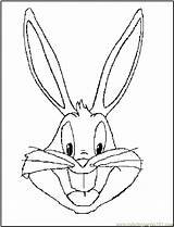 Bugs Bunny Coloring Printable Pages Color Bunny4 sketch template