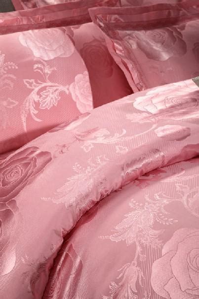 Luxury 2014 Pink Rose Flowers Satin Cotton Silk Jacquard