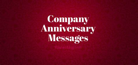 company anniversary wishes  messages wishesmsg