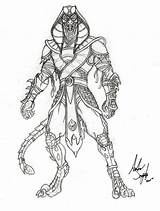 Mortal Kombat Coloring Combat Scorpion Malvorlagen Ninja Designlooter Escolhendo Personagens Divirta Freelargeimages sketch template