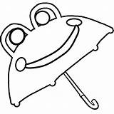 Umbrella Coloring Kids Frog Outline Clipart Pages Cute Cliparts Drawing Printable Drawings Library Templates Color Clip Clipartbest Template Umbrellas Boot sketch template