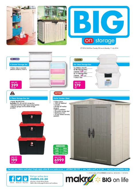 makro catalogue  june  july  storage deals