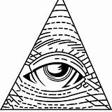 Illuminati Coloring 800px 23kb sketch template