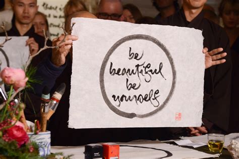 thich nhat hanh s live meditative calligraphy will
