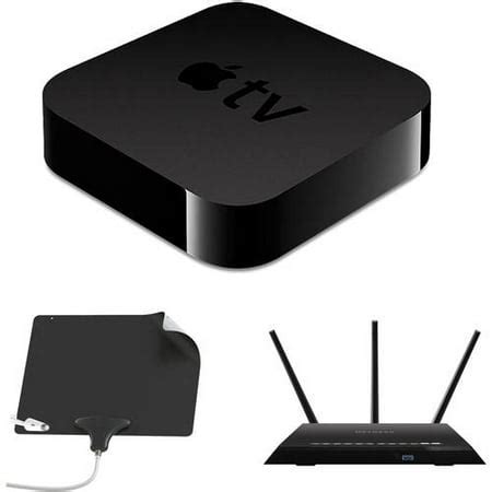apple tv netgear wifi router mohu leaf ultimate antenna bundle cut  cable walmartcom