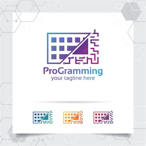 premium vector keyboard logo vector design  concept  technology symbol  modern color