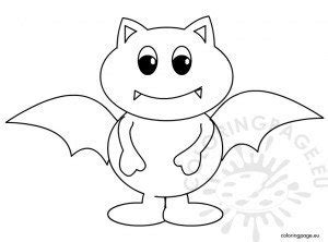 halloween bat coloring page coloring page