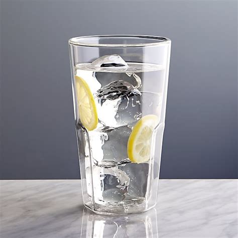 belle double wall glass 15oz crate and barrel