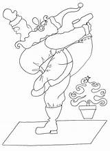 Yoga Christmas Coloring Colouring Pages Santa Books Etsy Kids sketch template